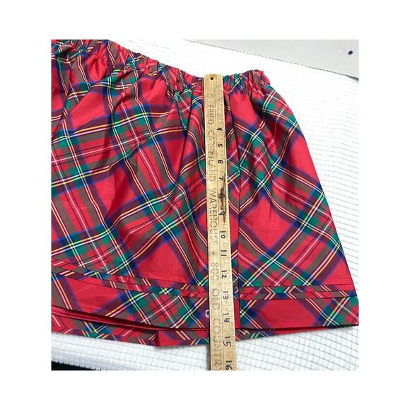 Girls Vineyard Vines Jolly Plaid Party Skirt Lighthouse Red sz Large -14- $65 - Picture 5 of 8